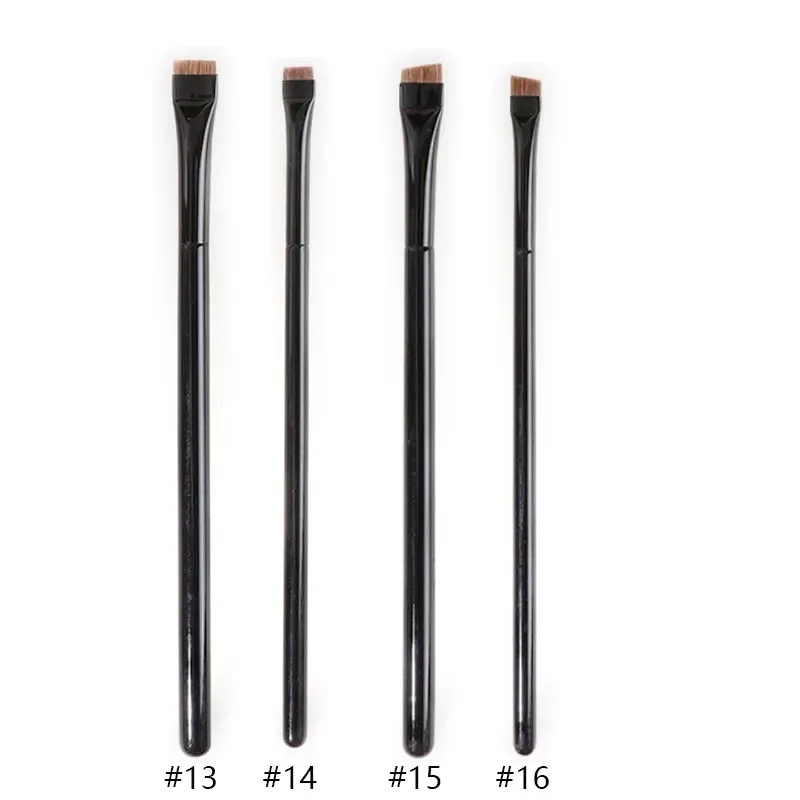 1pc super fino ângulo forro compõem escova olho sobrancelha pincéis de maquiagem de cabelo sintético sobrancelha fina afiada ferramentas cosméticas profissional