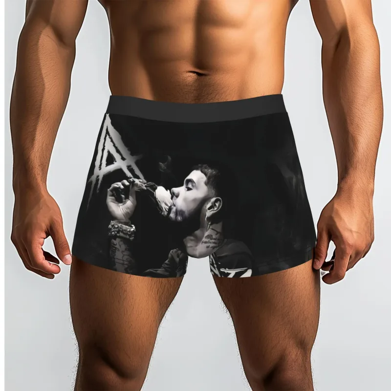 Male Funny A-Anuel AA Underwear Boxer Briefs Stretch Shorts Panties Underpants — image 9