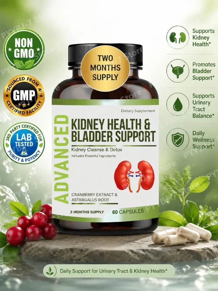 Cranberry Herbal Complex Urinary Tract Kidney Health Support Capsules 60 Count Wellness Support Supplement for Adults — image 2