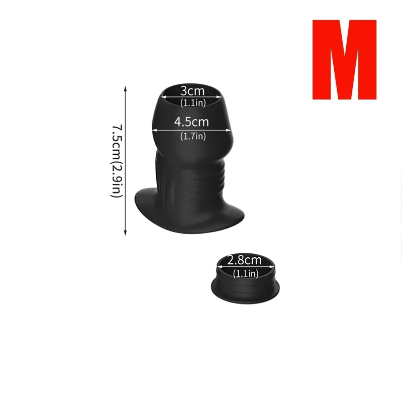 Hollow Speculum Peeking Anal Beads Butt Plug with Stopper Expander Tunnel Enema Anus Dilation Dilation Παιχνίδια σεξ ενηλίκων για γυναίκες άντρες ομοφυλόφιλοι
