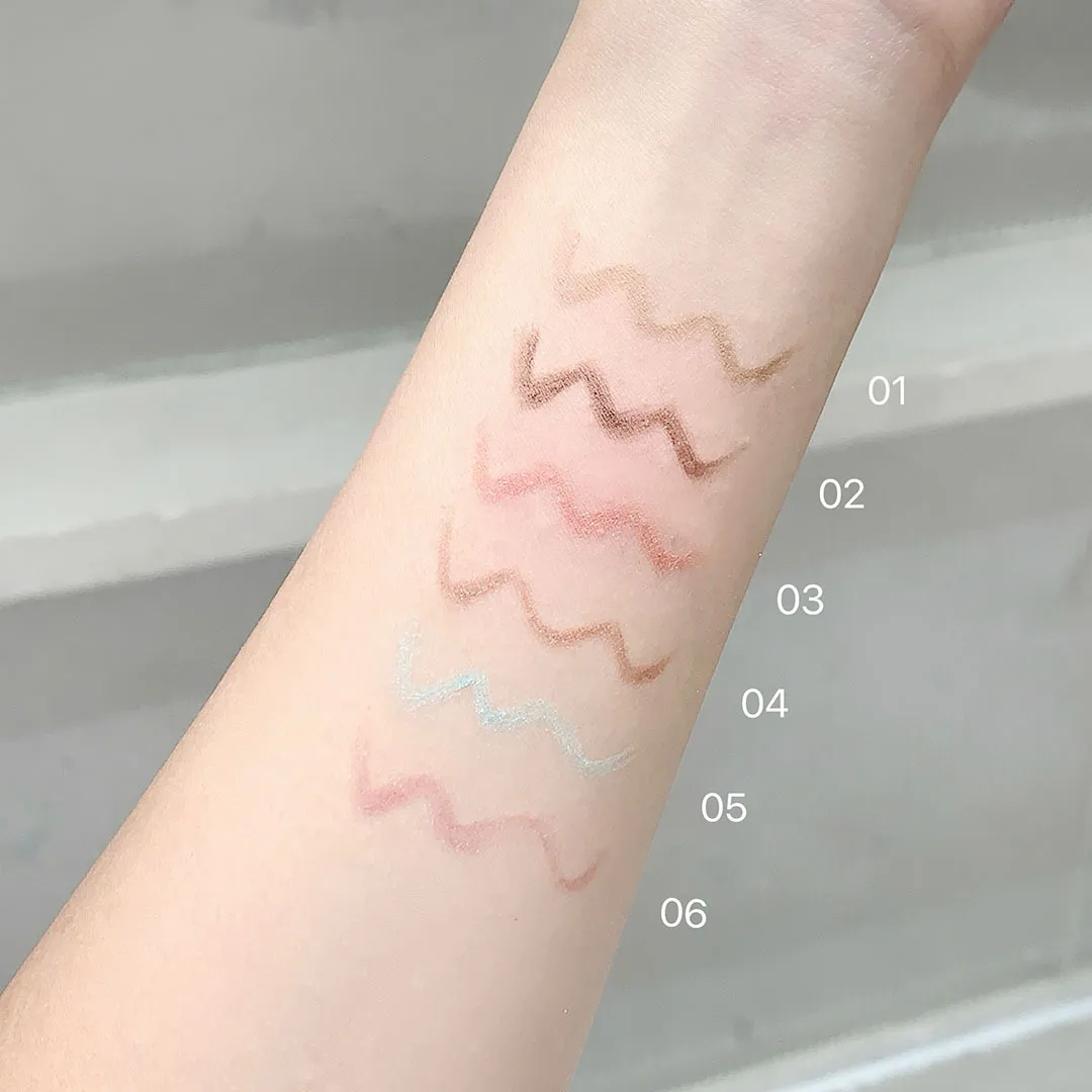 Pearlescent Grape Eyeliner Gel With Brush Blend Silky Smooth Tea Brown Pink Liing Silkworm Αδιάβροχο Eye Liner Μολύβι Μακιγιάζ — image 4
