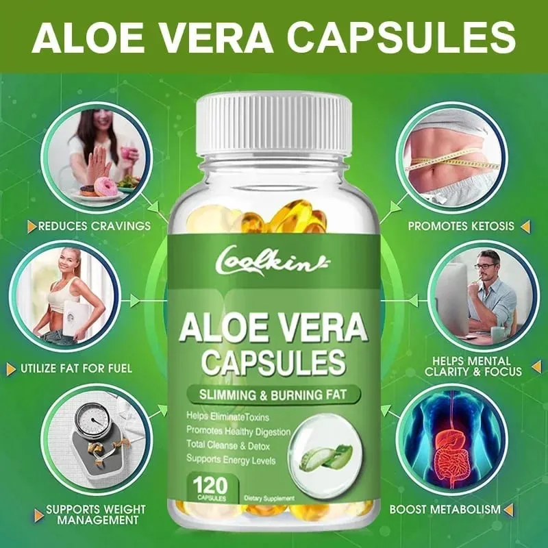 Aloe Vera kivonat kapszula - Támogatja a bélrendszer emésztését és az immunrendszer egészségét, enyhíti a székrekedést és egyensúlyba hozza a gyomor savtartalmát. — image 2