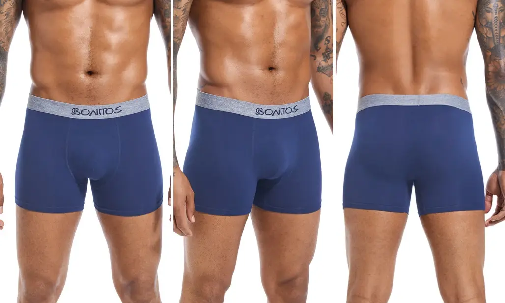 5pcs Men's Panties Cotton Boxer Briefs Letter Elastic Band Men Underpants Classic Solid Color Boxers Underwear For Man BONITOS — image 10