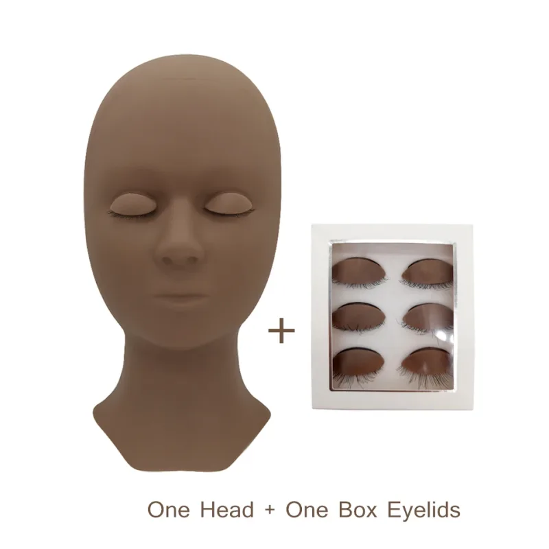 Χονδρική τιμή Εξάσκηση Lashing Eyelashes Mannequin Head Σετ εκπαίδευσης για αρχάριους Καλλυντικά Eye Lash Extension Supplies Mannequin