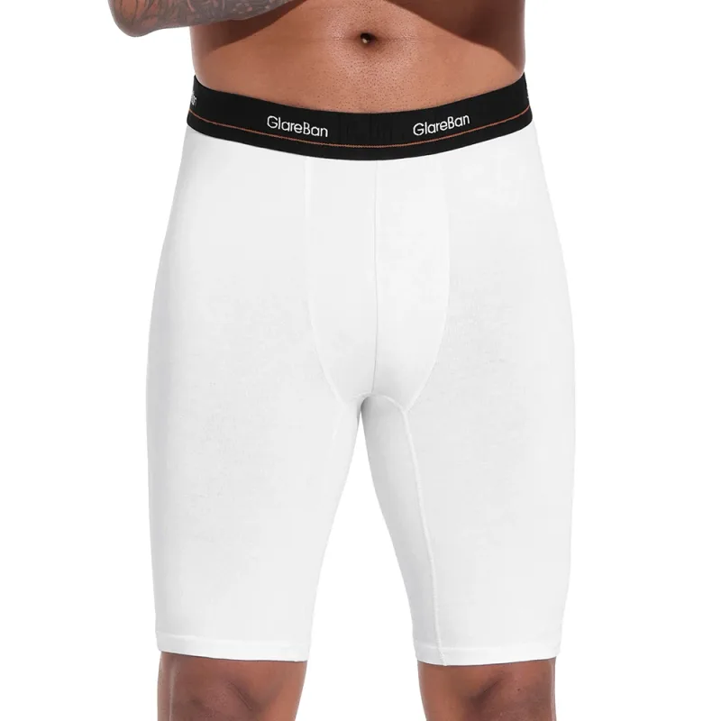 4pc Set Long leg White Cotton Boxer Men Underwear Male Brand Panties And Underpants For Homme Luxury Shorts Box Slip Briefs Soft — image 7