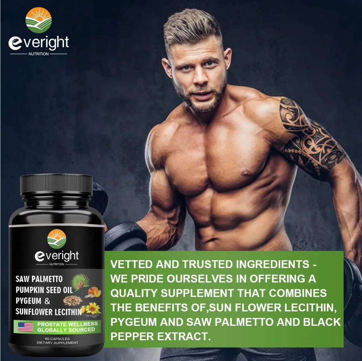 Multivitamin for Men Supplement Immune System Health Support with Vitamin A B12 C & D Daily Nutritional Support Non-GMO