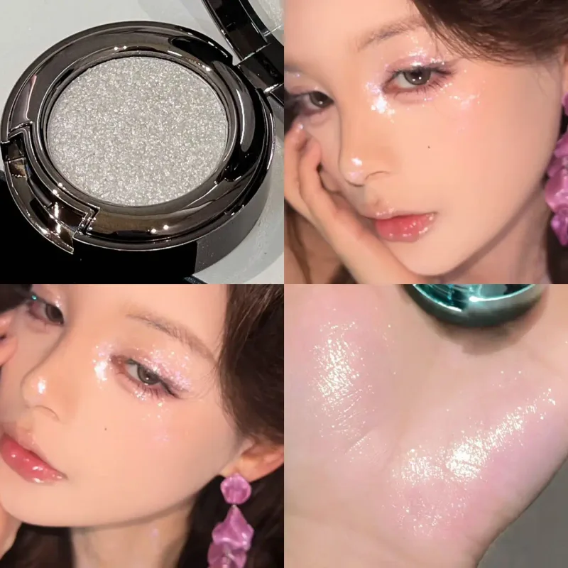 Metallic Glitter Black Blue Eyeshadow Purple Green Metallic Highlighter Eyeshadow Diamond Μακιγιάζ ματιών μακράς διαρκείας Γυναικεία καλλυντικά