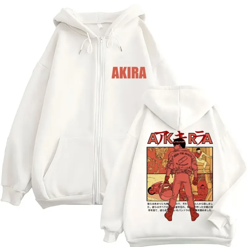 Japanische Anime Neo Tokyo Akira Zipper Hoodies Manga Film Science Fiction Shotaro Kaneda Cardigan Sweatshirt Lose Fleece Mäntel — image 4