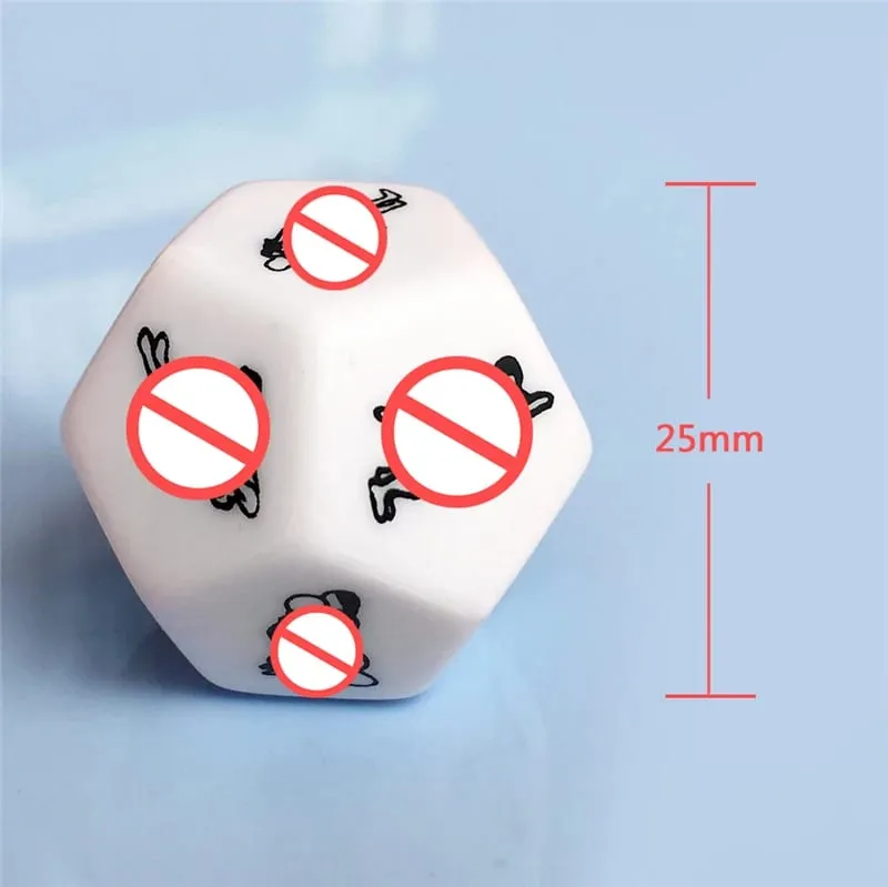 Sex Toys For Couples Women Adult Game Funny Sex Dice 6/12 Sides Romance Love Humour Gambling Erotic Crap Dice Bar Christmas Gift — image 6
