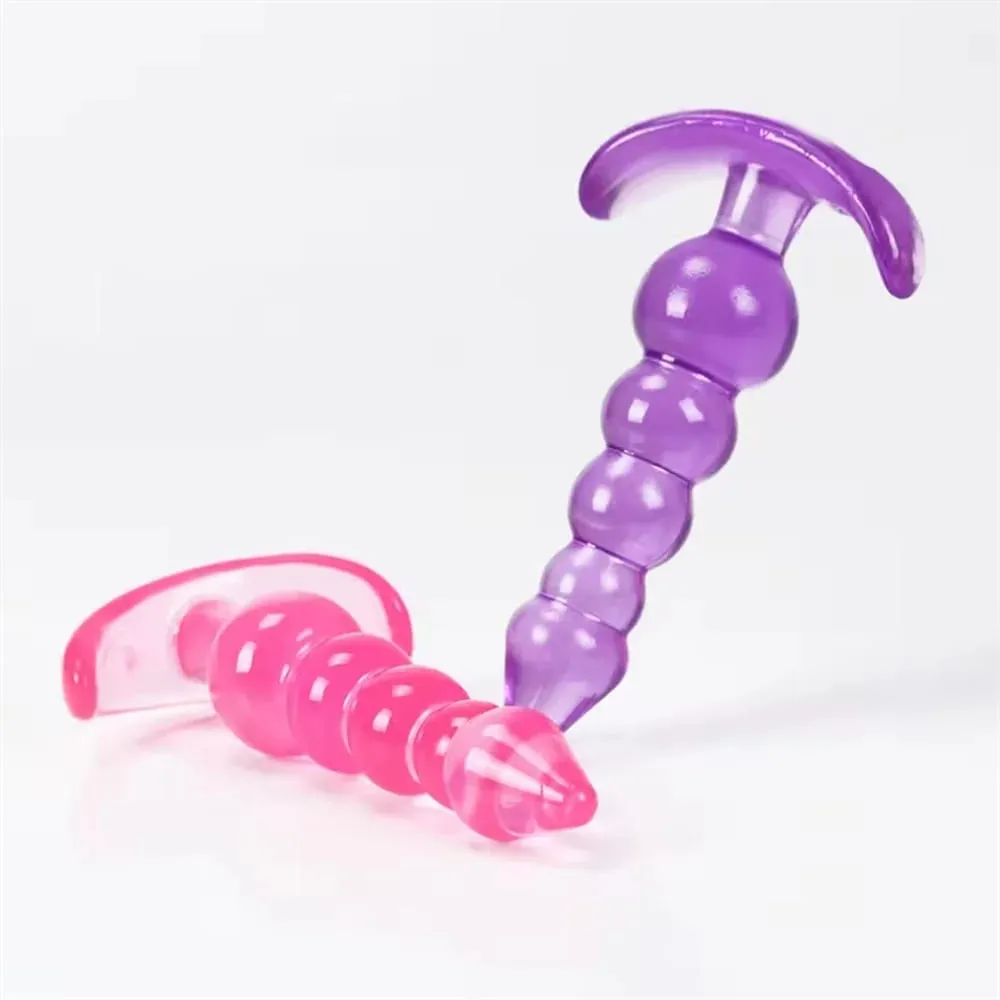 Πρωκτικές χάντρες Dildo μαλακές πρωκτικές βύσματα σιλικόνης Πισινό βύσμα μασάζ προστάτη Unisex Sexy Stopper Παιχνίδι σεξ ενηλίκων για άνδρες γυναίκες Παιχνίδια ενηλίκων — image 5