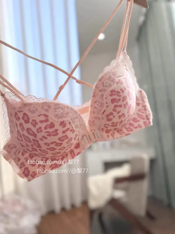 Σετ σουτιέν με μπροστινό κουμπιά Leopard Print Push Up Petite γυναικεία εξώπλατα σέξι εσώρουχα για πάρτι Βελτιώστε το μπούστο Show Larger S-XL