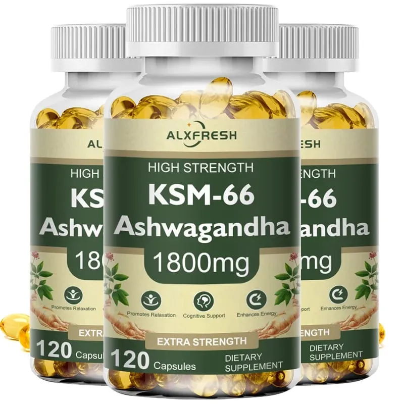 Ashwagandha Capsules for Stress Relief Focus Brain Energy Support Sleep Health Supplement — image 8