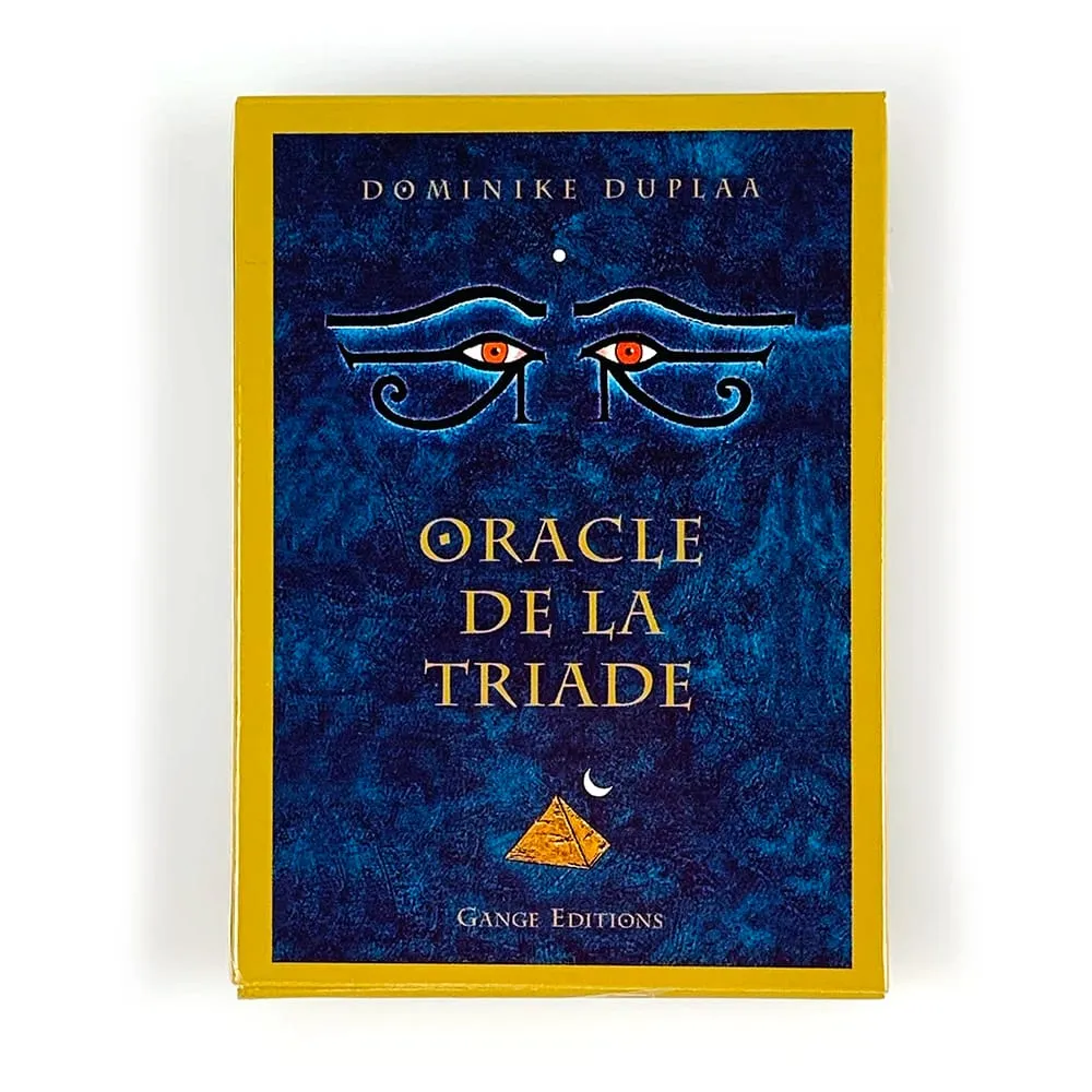 Oracle De La Triade קלפי אורקל בגרסה צרפתית חיזוי רוחני כרטיסי אורקל עם ספר הדרכה קלפי קריאה אזוטריים מיסטיים