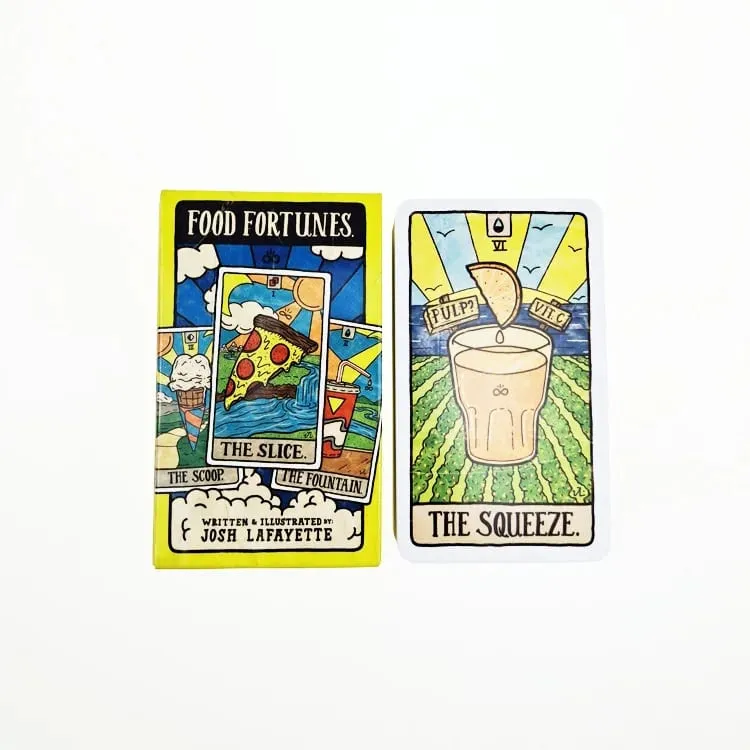 New 78 Illustrated Food&Drink Cards Tarot Collection Food Fortunes Mystical Deck Board Games Imaginative Divination — image 2