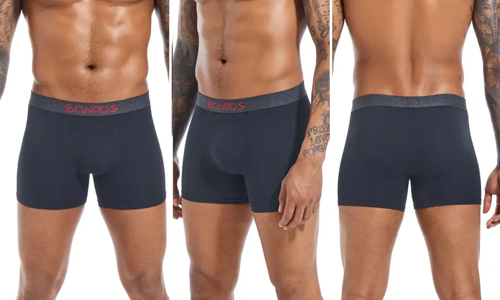 5pcs Men's Panties Cotton Boxer Briefs Letter Elastic Band Men Underpants Classic Solid Color Boxers Underwear For Man BONITOS — image 8