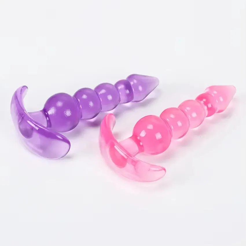 Πρωκτικές χάντρες Dildo μαλακές πρωκτικές βύσματα σιλικόνης Πισινό βύσμα μασάζ προστάτη Unisex Sexy Stopper Παιχνίδι σεξ ενηλίκων για άνδρες γυναίκες Παιχνίδια ενηλίκων — image 4