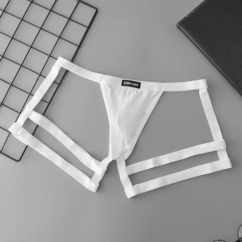 Men's Jockstrap Briefs Suspender Underwear Breathable Thong Briefs U Convex Pouch Elastic Low Rise Underpants — image 5