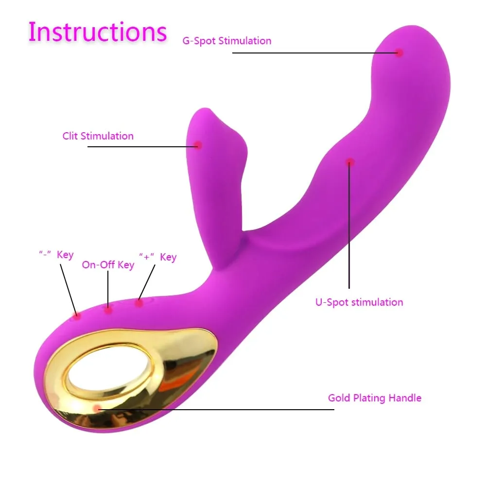 Rabbit G Spot Vibrator for Women 10 Modes Orgasm Dildo Ισχυρός Αυνανισμός Κλειτορική Διέγερση Κολπικό μασάζ Παιχνίδια σεξ ενηλίκων — image 3
