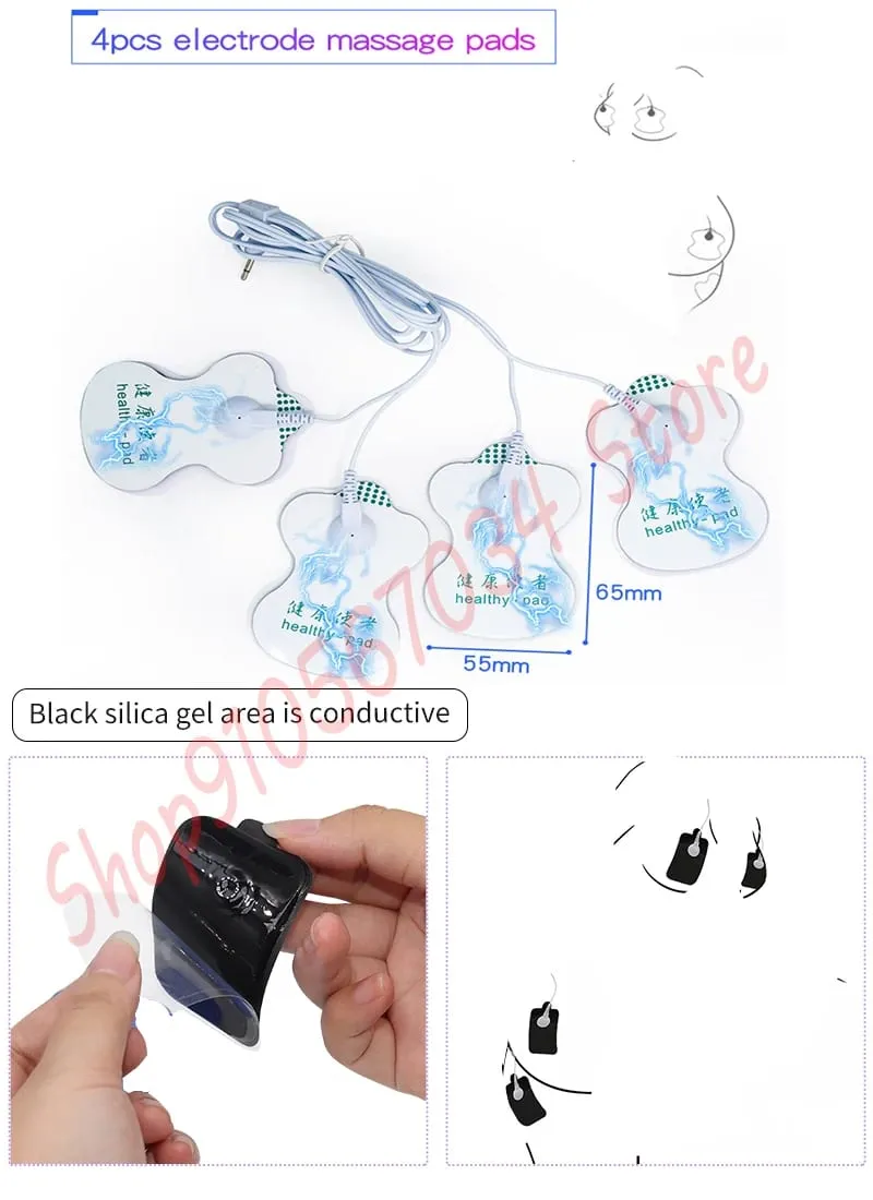 אביזר הלם חשמלי BDSM מהדק פטמות לעיסוי חזה SM שעבוד שפתי קליפס קליפ ממריץ E-stim כפפה/רפידה צעצוע מין לזוג — image 5