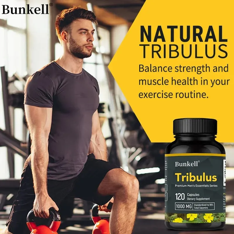 Κάψουλες Tribulus Terrestris - Ενισχύει την ενέργεια Βελτιώνει τη διάθεση Ενισχύει την αντοχή και την αθλητική απόδοση - 120 κάψουλες
