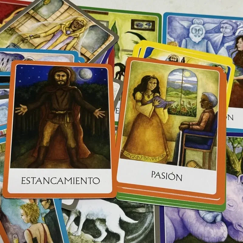 Chakras Oráculo De Los Chakra Oracle Cards 49 Deck 10,4*7,4cm Ισπανική Έκδοση Fate Divination Ταρώ Επιτραπέζιο παιχνίδι — image 3