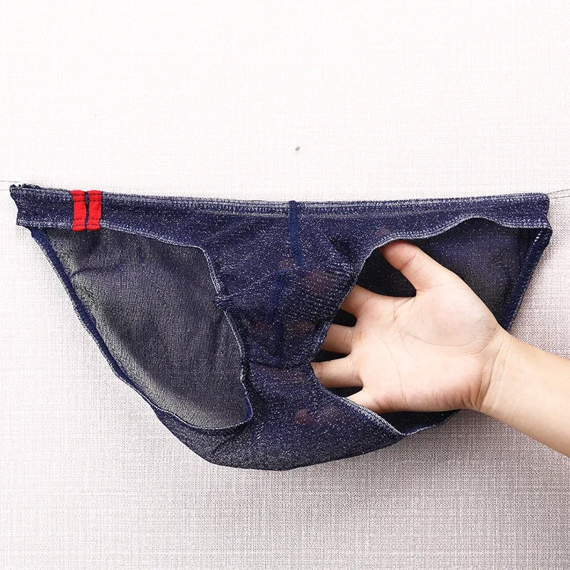 Men's Underwear Briefs Ultra Thin Low Rise Mesh Breathable Panties — image 28