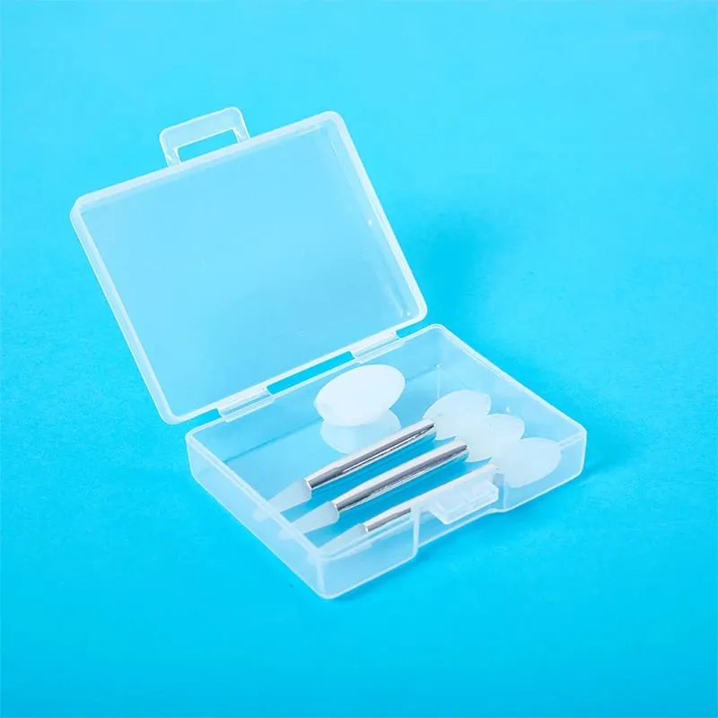 3 Pieces Of Soft Silicone Double Head Lip Mask Brush With Sucker Dust Cover Makeup Brushes With Storage Box — image 5