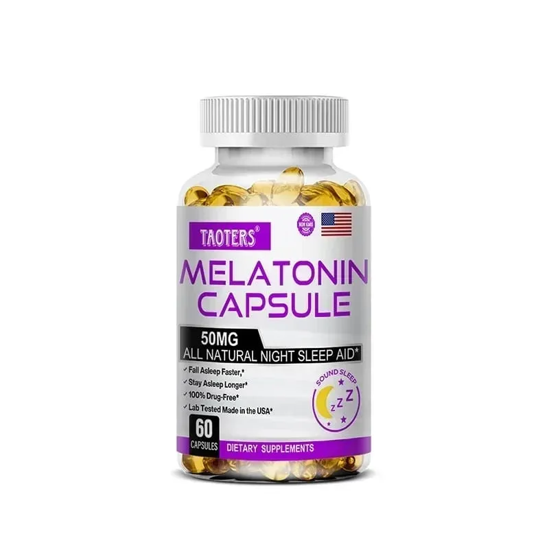 Κάψουλες μελατονίνης 50 mg - Συμπλήρωμα Φυσικού Βοηθήματος ύπνου για την Προώθηση του Γρήγορου Αποκοιμήματος Calm The Mind — image 9