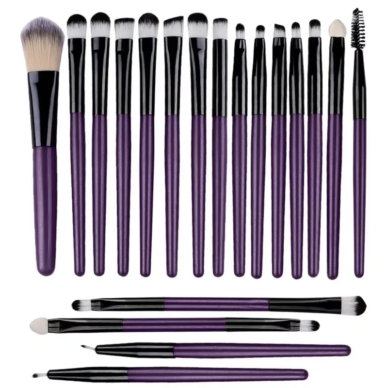 20Pcs Makeup Brush Set Eyeliner Blending Cheeks Eye Cosmetic Foundation Brushes Professional Complete Set for Face Eyeshadow — image 17