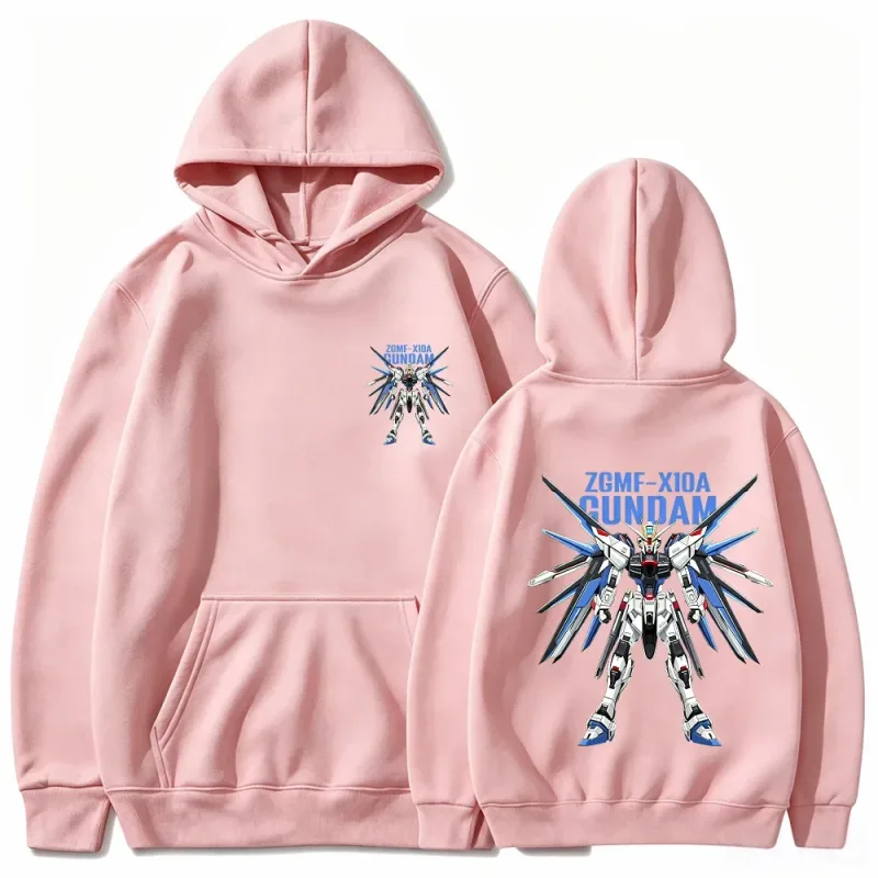 Gundam Hoodie Mecha Roboter Anime ZGMF Mobile Suit Streetwear Ästhetische Vintage Schwarz Übergroße Casual Sport Sweatshirts — image 9