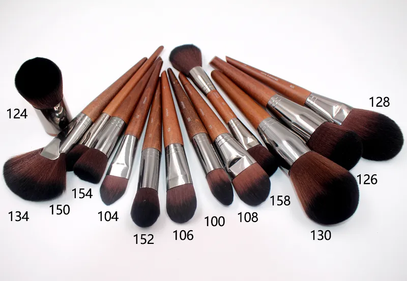 1 τμχ MF Φυσικό ξύλο Μαλακά πινέλα μακιγιάζ Powder Foundation Concealer Make Up Brush Blush Συνθετικά μαλλιά Σκιά εργαλεία υψηλής ποιότητας — image 2