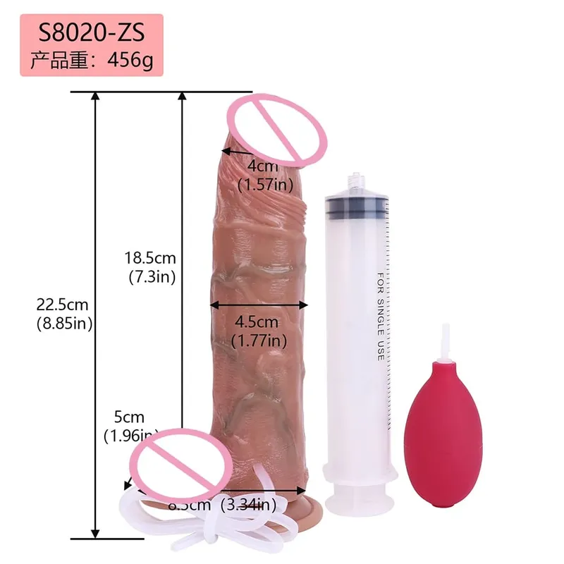 5 Styles Ultra Squirting Dildo Anal Plug Sex Toys For Men Women Gay Masturbator Ejaculating Adult Toys — image 6
