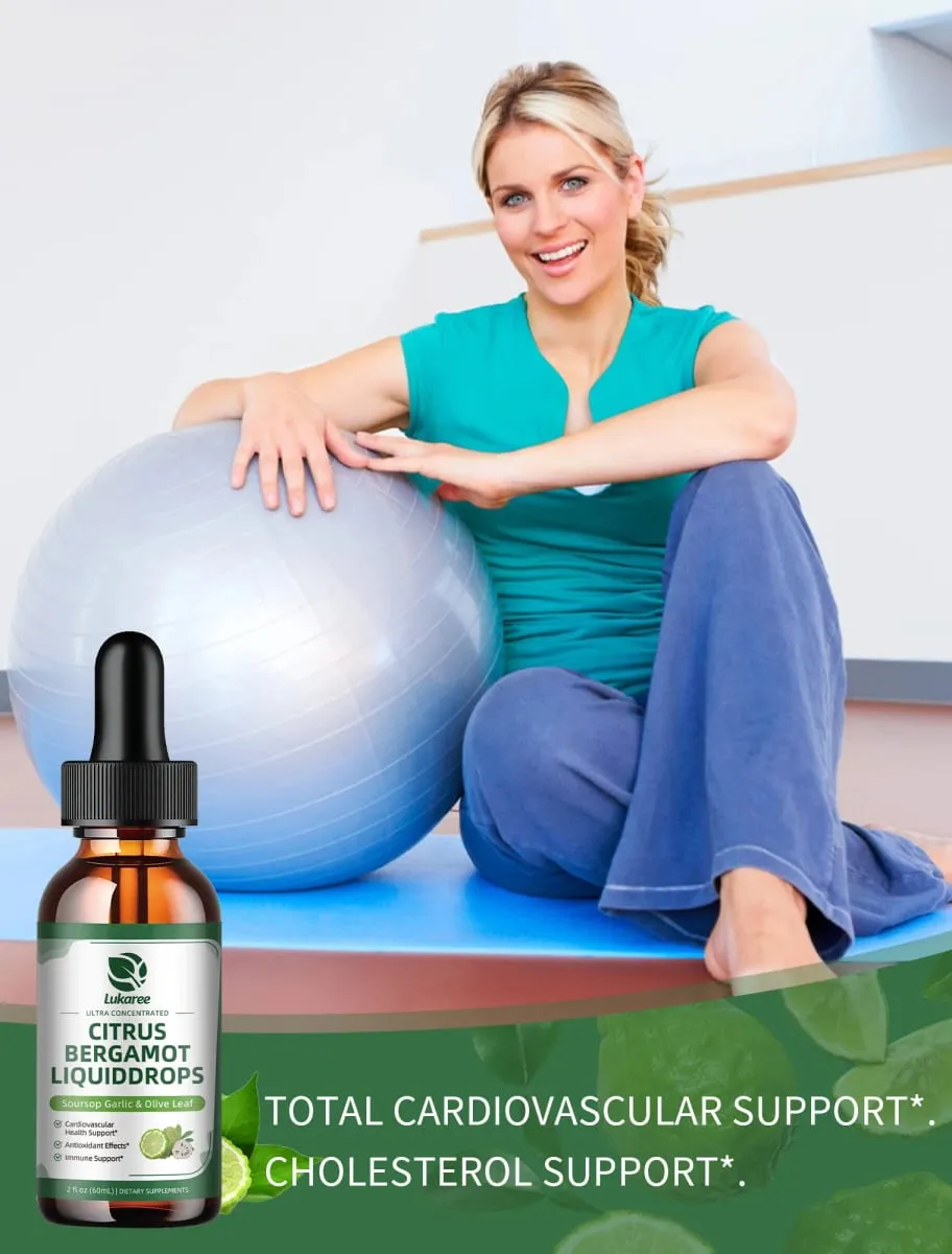Lukaree Organic Citrus Pergamot Drop Υποστήριξη Ανοσίας Χοληστερόλη και Καρδιαγγειακή Υγεία Αντιοξειδωτικό — image 4