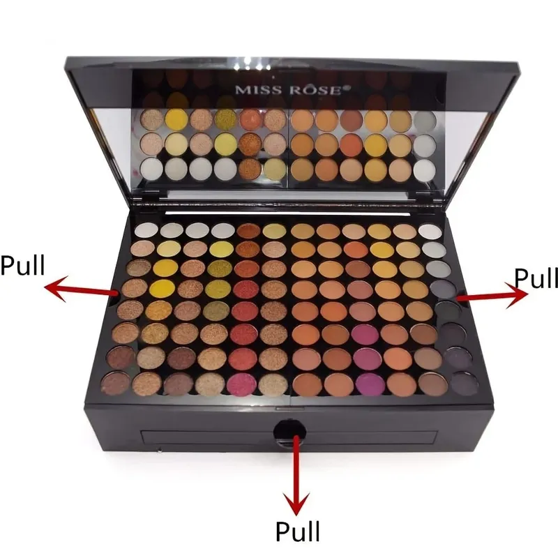 180 Έγχρωμη θήκη για πιάνο Eye Shadow Powder Blusher Σετ πλάκα μακιγιάζ Πολυλειτουργικό κουτί μακιγιάζ Δώρο ανθεκτικό και φορητό — image 5