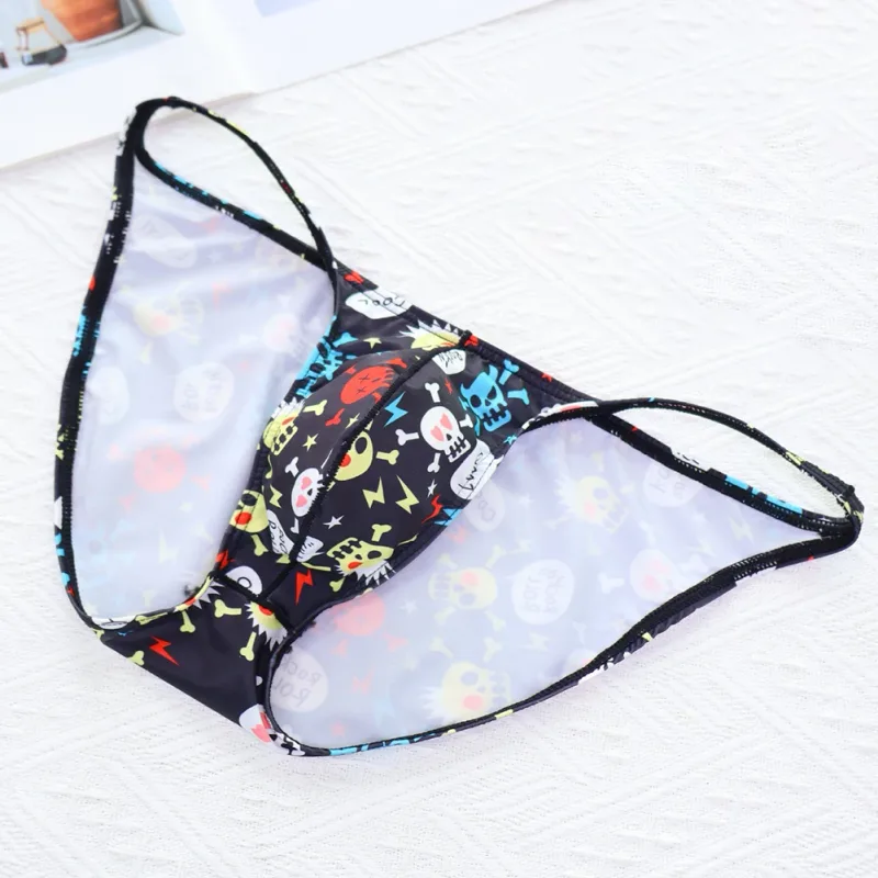 Men\'s Low Rise Underwear Briefs with Big Bulge Pouch and Skull Print Design Comfortable Stretch Fabric for Daily Wear — image 18