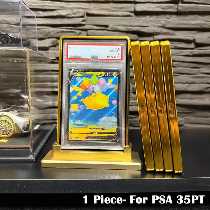 Multicolor Gradient Color Trading Card Protect Holder Metal Case for 35PT PSA CGC Graded Card