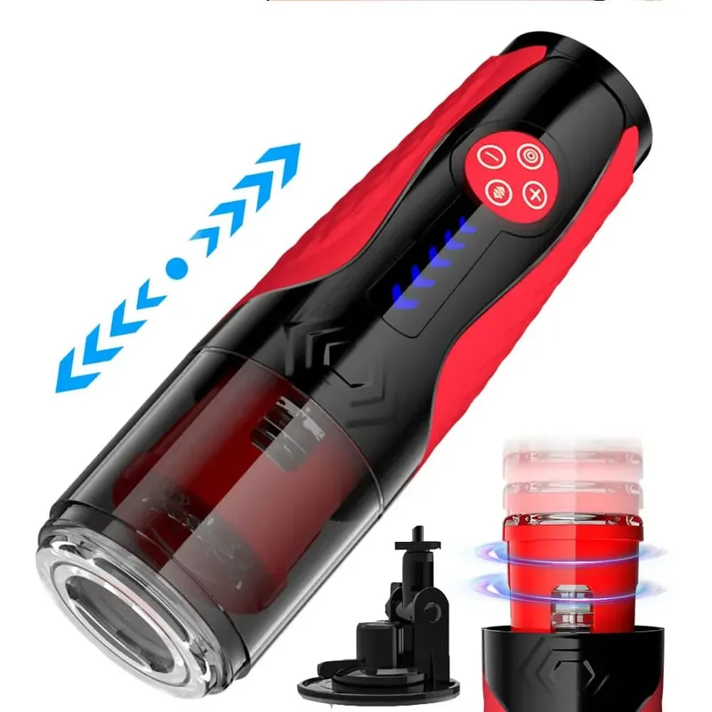 Automatic Male Masturbator Telescopic Rotation Masturbation with Suction Cup for Men Simulation Blowjob Piston Sex Toy for Men — image 9