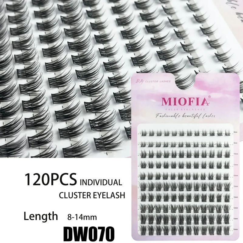 10 σειρές 3D Faux Mink Cluster Ψεύτικες βλεφαρίδες Cat Eye Lashes Φυσικές παχιές βλεφαρίδες DIY βλεφαρίδες μακιγιάζ Extensions βλεφαρίδων