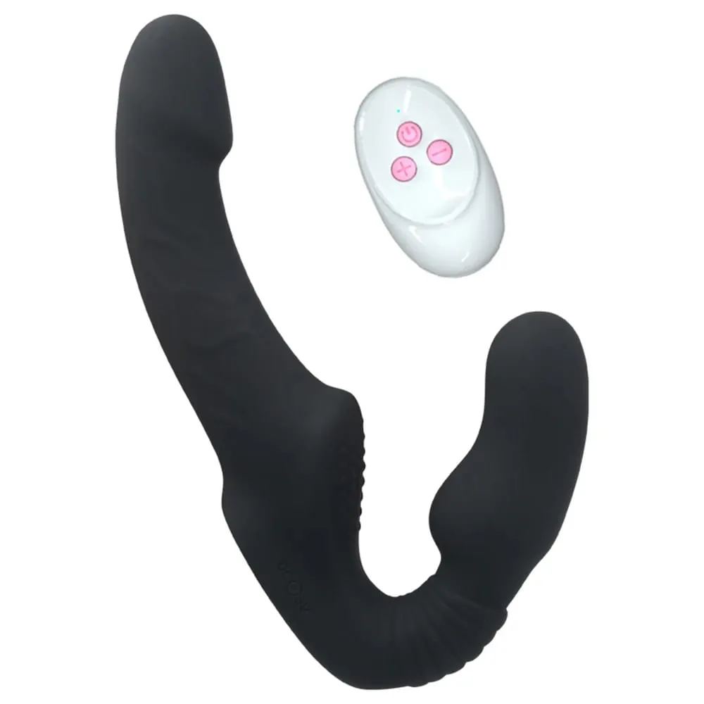10 Speeds Strapless Strapon Dildo Vibrator Female Double Vibrating G Spot Adult Sex Toys For Women Couple Anal Prostate Massager — image 5