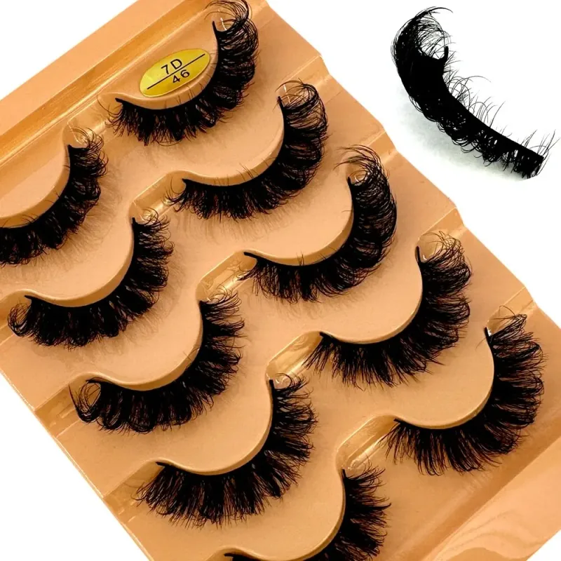 Fluffy Lashes Mink False Eyelashes Thick Cat Eye Makeup Long Natural Volume 3d Eyelashes Extension Χονδρική Βιζόν Βλεφαρίδες