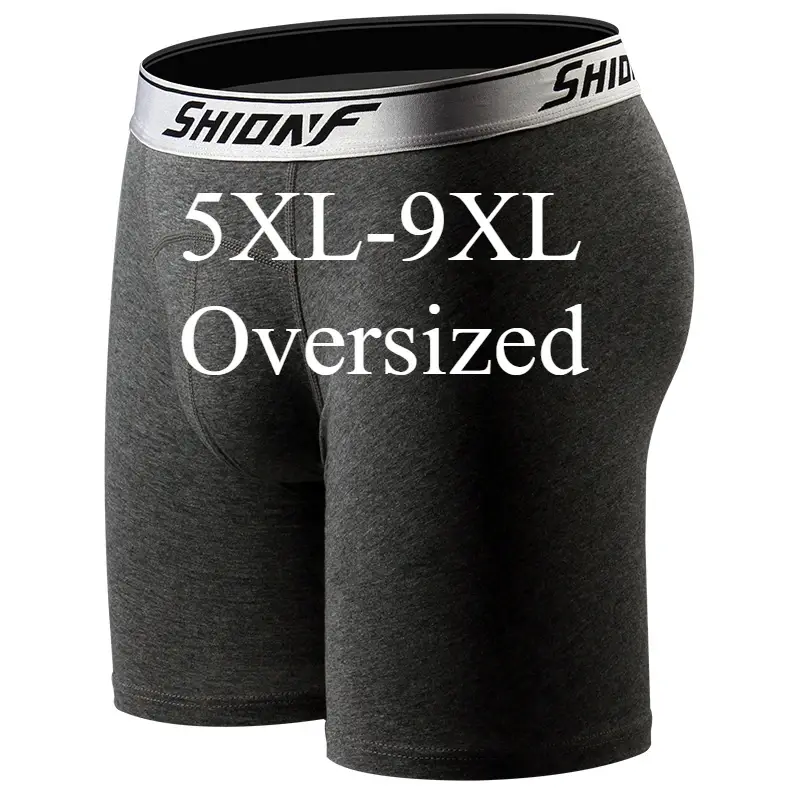 150 KG 9XL surdimensionné hommes sport culottes mâle coton longue jambe Boxer séchage rapide Jogging Fitness Shorts hommes serré course court — image 13