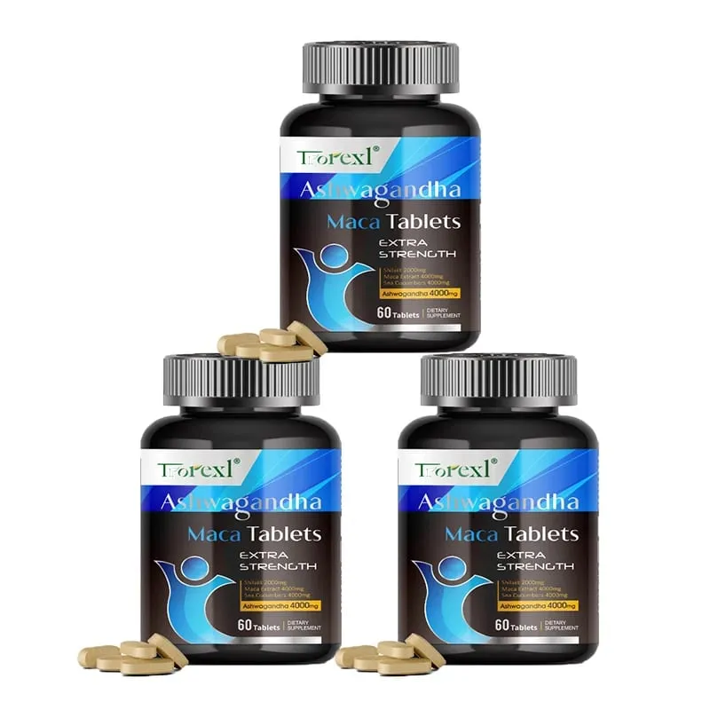 Ashwagandha Maca Tablets - Male Supplement - Endurance for Men