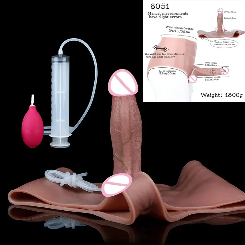 Σιλικόνη πρωκτικό βύσμα Squirting Dildo εσώρουχα με κοιλιακούς μύες συμπαγές πέος κολπικό πρωκτικό αυνανιστικό παιχνίδι σεξ για γυναίκες — image 11