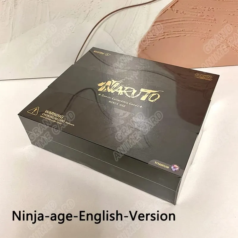 Genuíno naruto t4w8 jin1 jin2 mar versão em inglês versão global caixa de reforço anime tcg raro cr ninja mundo cartão coleção
