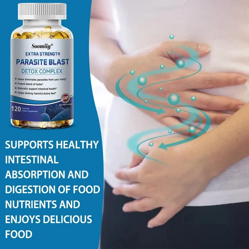 Parasite Blast - Συμπλήρωμα καθαρισμού εντέρων Digestive Health Immune Health Αφαίρεση παρασίτων και βελτίωση της πέψης