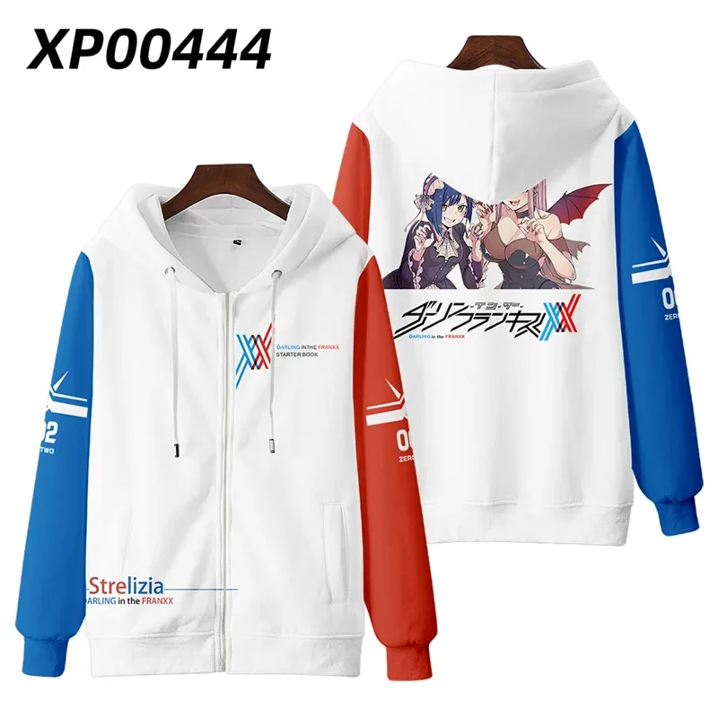 Hot Japan Anime Darling In The Franxx Cosplay Zipper Hoodies 3D Druck Männer Frauen Hip Hop Trainingsanzug Zipper Hoodie Männer der Kleidung — image 14