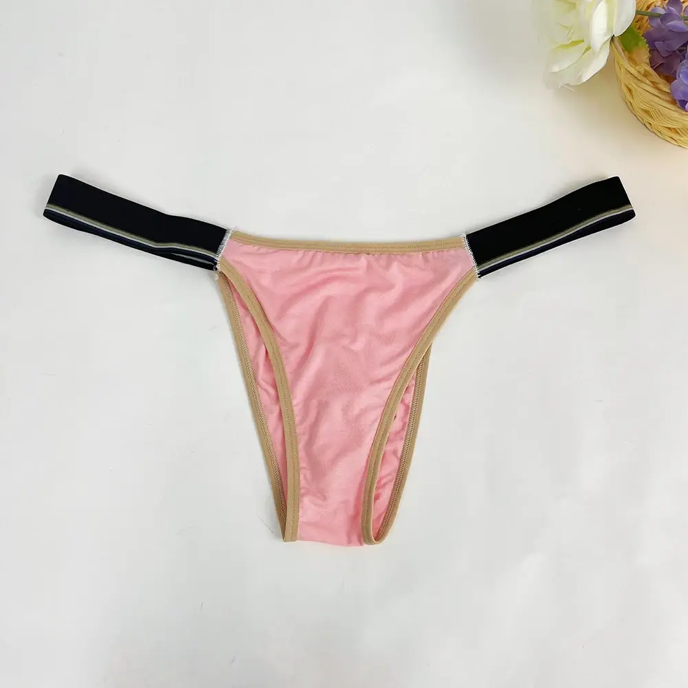 Breathable Low Waist Men Ice Silk Thongs Thin Underpants Men's Panties Lingerie Underwear Male Briefs Male Thongs — image 8