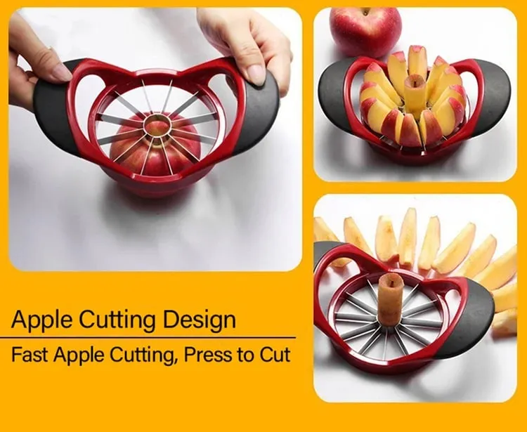 Από ανοξείδωτο χάλυβα Apple Slicer & Corer Super Sharp Apple Cutter Peeler Apple Sharpener Εργαλείο πολλαπλών λειτουργιών φρούτων SGGJ007 — image 8