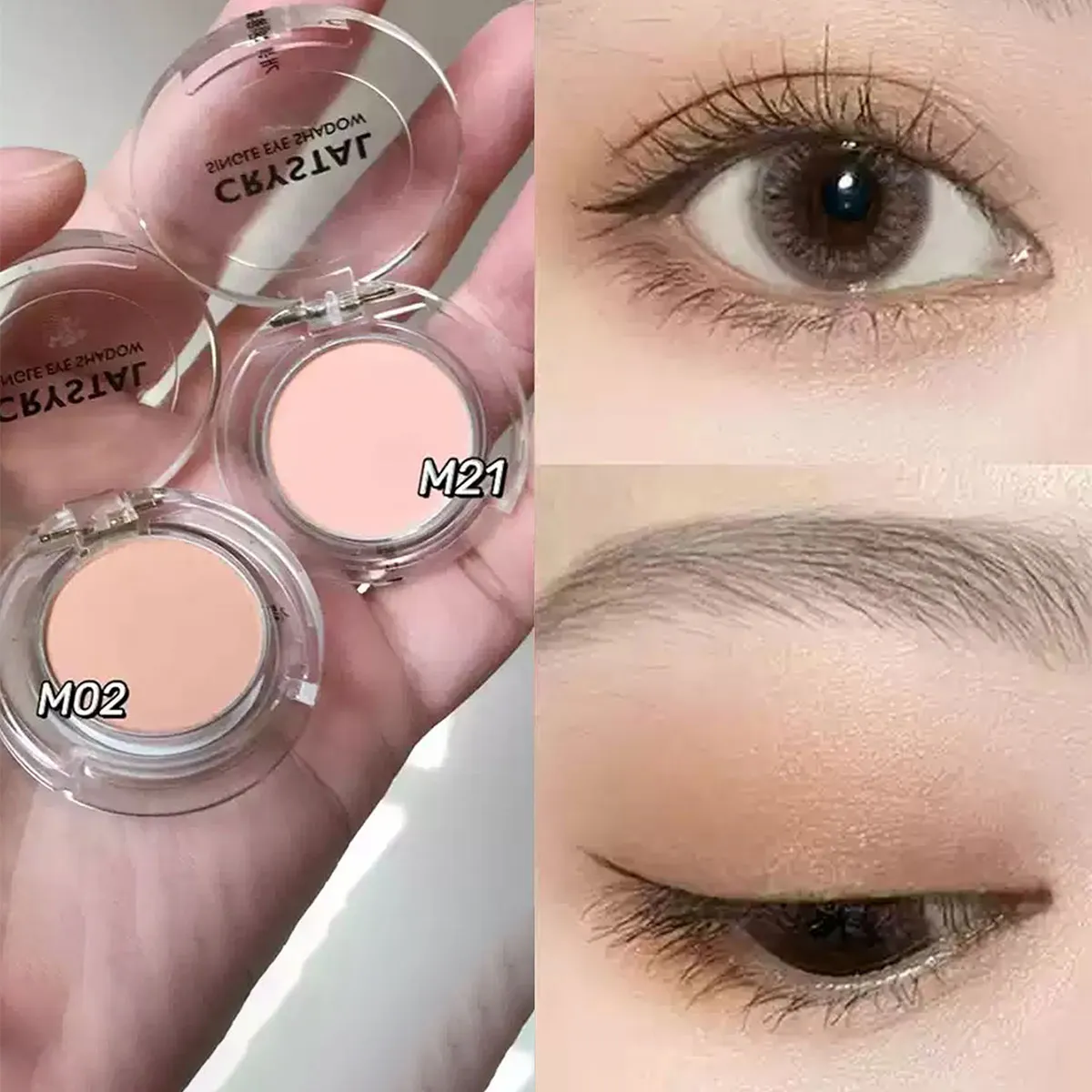 Crystal Single Eye Shadow Silky Smooth Eye Powder μακράς διαρκείας Χρώμα ματιών Buildable Χρώμα Κορεατικό Καλλυντικό Κορεάτικο Μακιγιάζ — image 6
