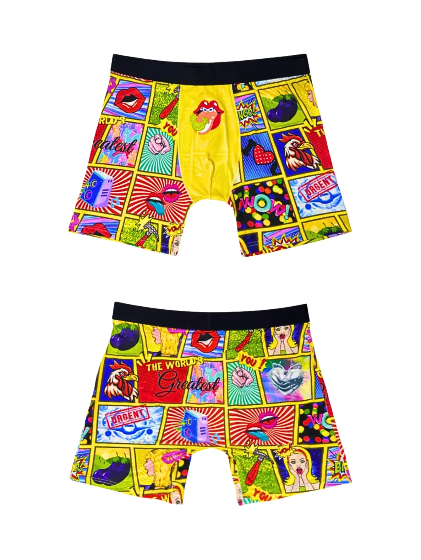 Men Underwear Casual Sports Boxershorts Men Print Long Boxers Teenagers Parents Sexy Funny Underwear Fashionable Printed Shorts — image 2